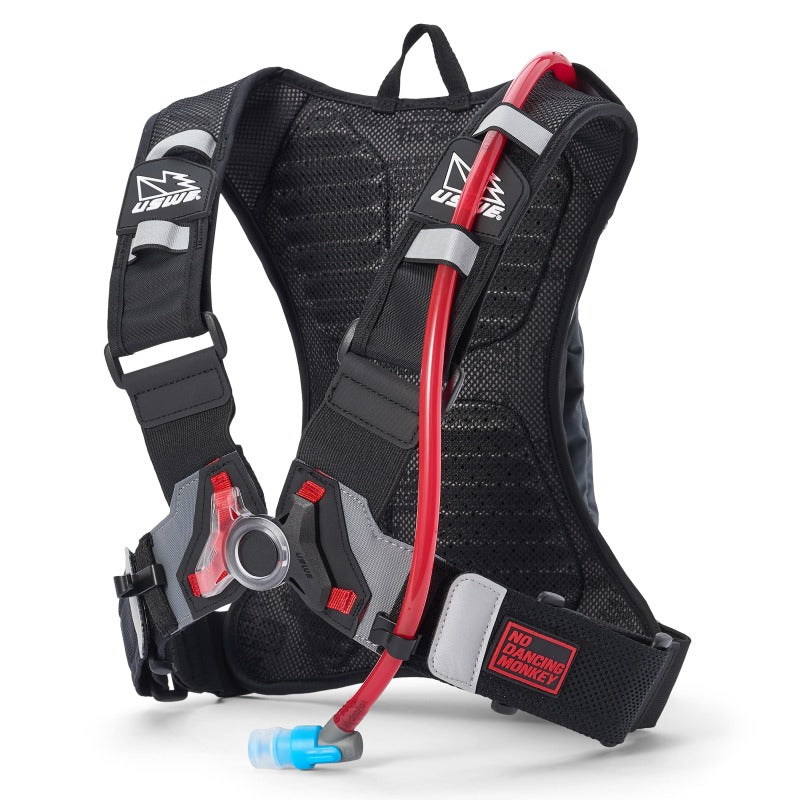 USWE Moto Hydro 3L Hydration Pack – Carbon Black/Grey for Enduro and Off-Road Motorcycling