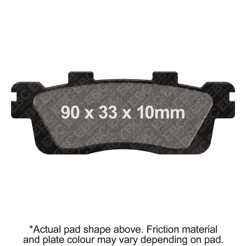 EBC Powersports SFA498 Organic Rear Brake Pads for KYMCO Street Like S 125i (2018-2019)