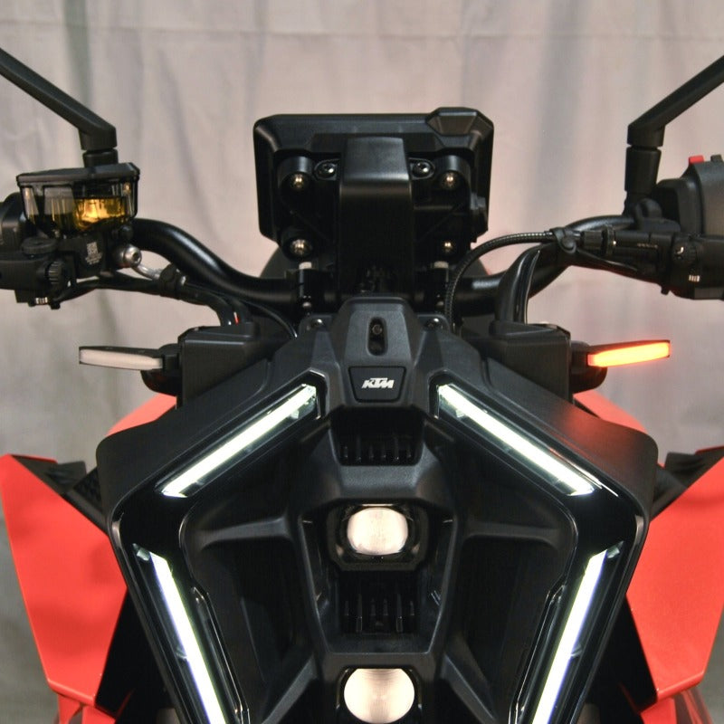 New Rage Cycles 24+ KTM 990 Duke Front Turn Signals – Brightest LED, Plug & Play with Proper Flash Speed