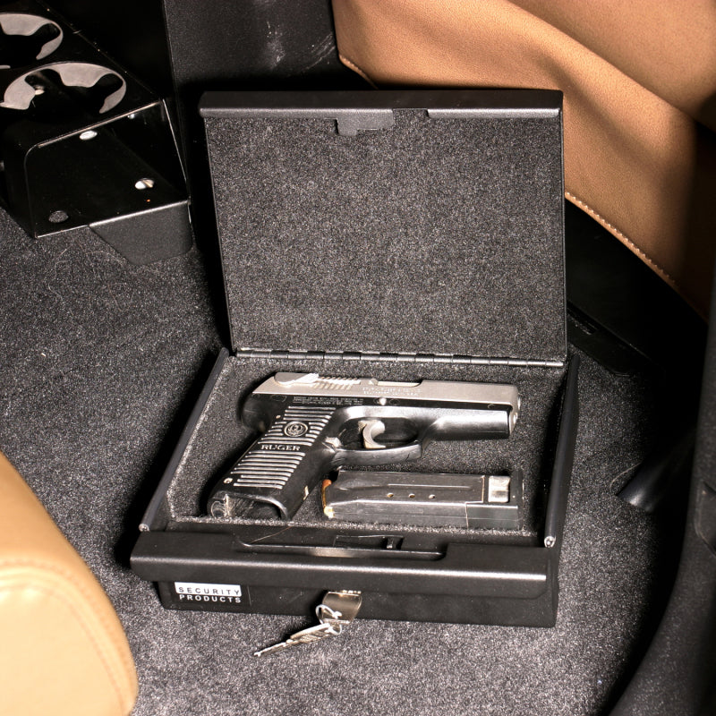 Tuffy Products Conceal Carry Valuables Safe with Locking Mounting Sleeve for Vehicles and Home