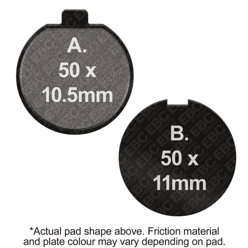 EBC Powersports FA35 Organic Brake Pads for Suzuki GS 400 (1977-1978) Front and Rear