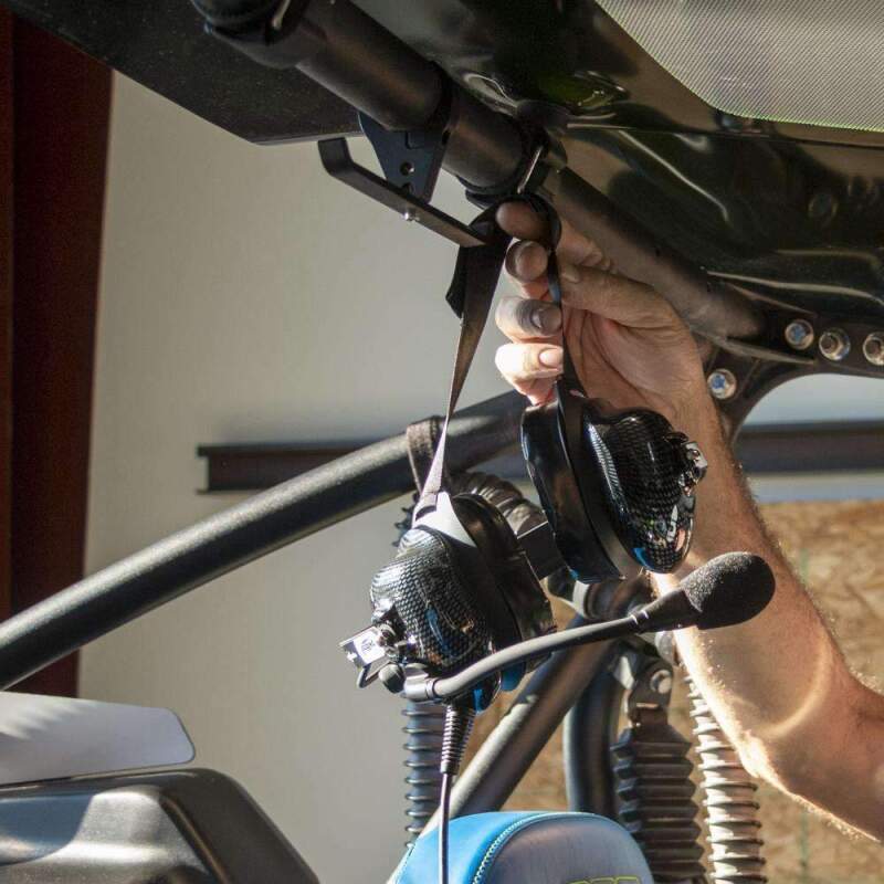 Rugged Radios Dual Headset Hanger with Bar Mount for 1.50-Inch Tube Diameter