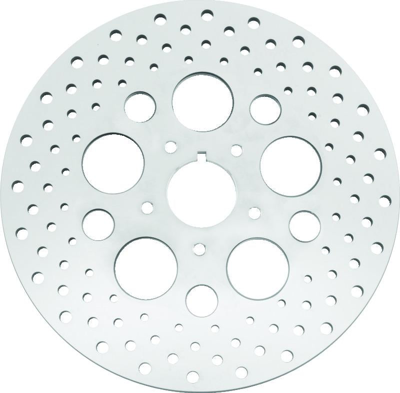 Bikers Choice 84-99 Big Twin & XL 11.5 Inch Front Drilled Stainless Rotor - OEM Replacement for Harley Davidson Models