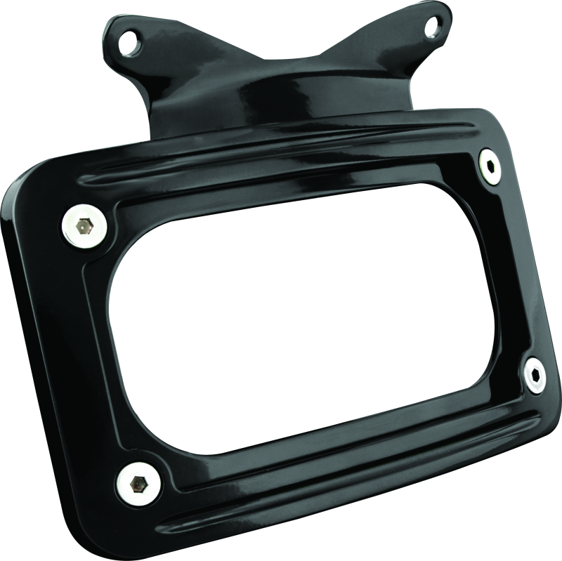Kuryakyn Curved License Plate Mount for Harley-Davidson Street Glide and Road Glide - Black
