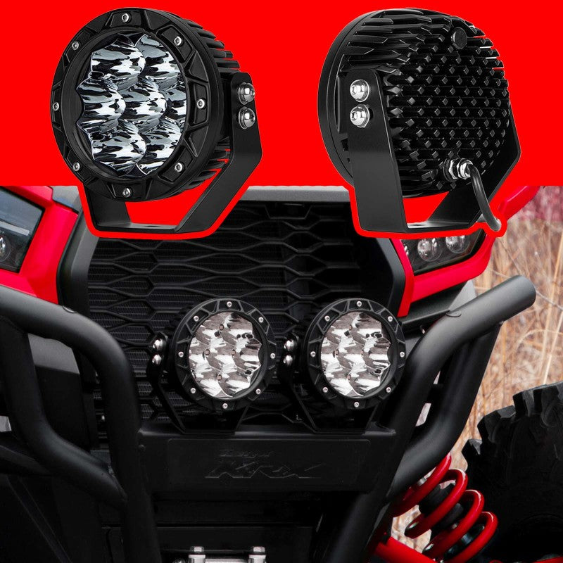 XKGLOW 5-Inch Offroad Cube Spot Beam Light Kit - Powerful LED Work Light with Optional Lens Covers