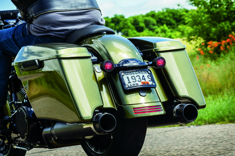Kuryakyn Curved License Plate Mount for Harley-Davidson Street Glide and Road Glide - Black