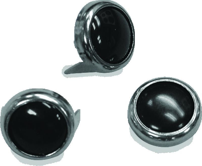 Mustang Motorcycle Studs 12.5mm (Bag of 10) - Black by Mustang Motorcycle Part #78089