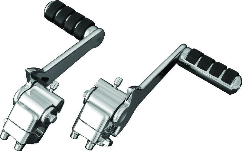 Kuryakyn Adjustable Passenger Pegs 07-09 Chrome – Powersports Footrest Enhancer