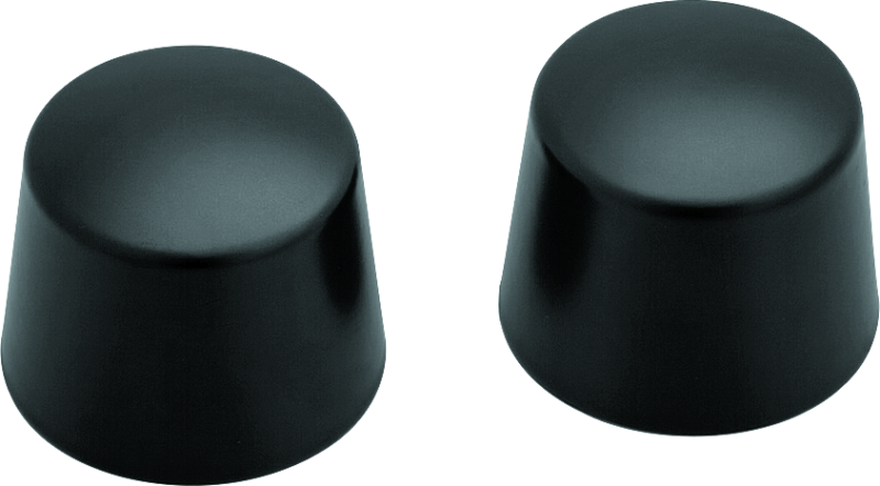 Kuryakyn Front Axle Nut Caps Satin Black for Harley Davidson Touring Models