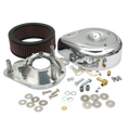 S&S Cycle Teardrop Chrome Air Cleaner Cover for S&S Super E & G Carbs on Harley-Davidson Big Twins and Sportster Models