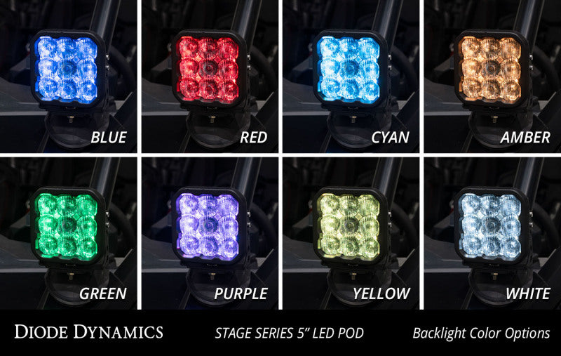 Diode Dynamics Polaris RZR Pro XP A-Pillar LED Pod Bracket Kit (Part Number DD7634P)