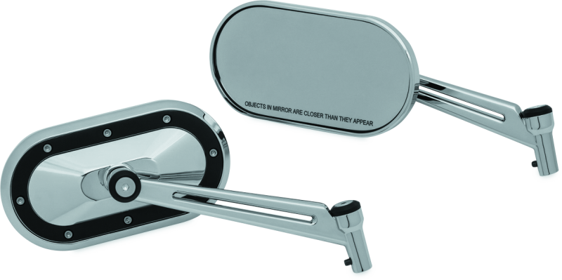 Kuryakyn Heavy Industry Mirrors Chrome and Black for Harley-Davidson and Powersports Applications Part 1765