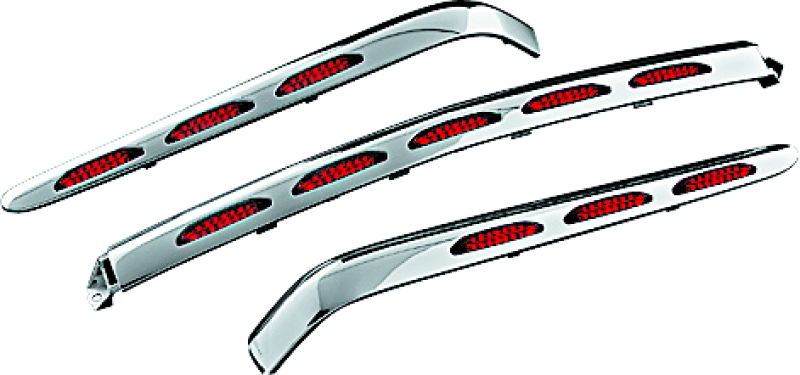 Kuryakyn LED Trunk Molding for 2001-2010 Honda Gold Wing GL1800 – Chrome with Red Lens