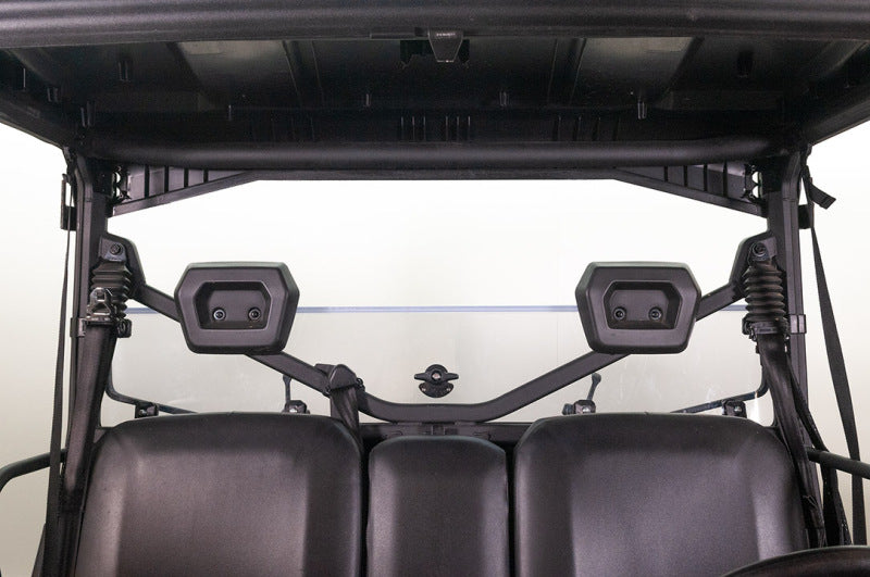 Seizmik Rear Folding Windshield for Polaris Ranger Crew XP 900/1000 - Polycarbonate Impact-Resistant Design
