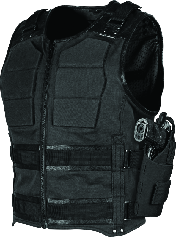 Speed and Strength True Grit Armored Motorcycle Vest Black - 2XL