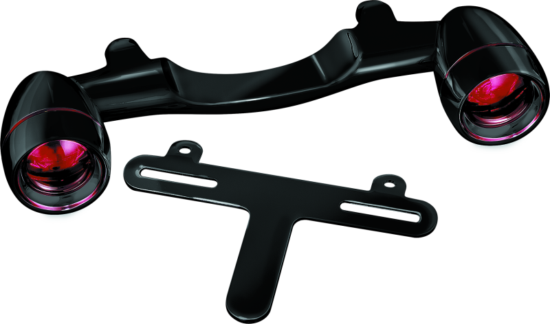 Kuryakyn Bullet Light Rear Turn Signal Bar for Harley Davidson - Gloss Black Part #5405