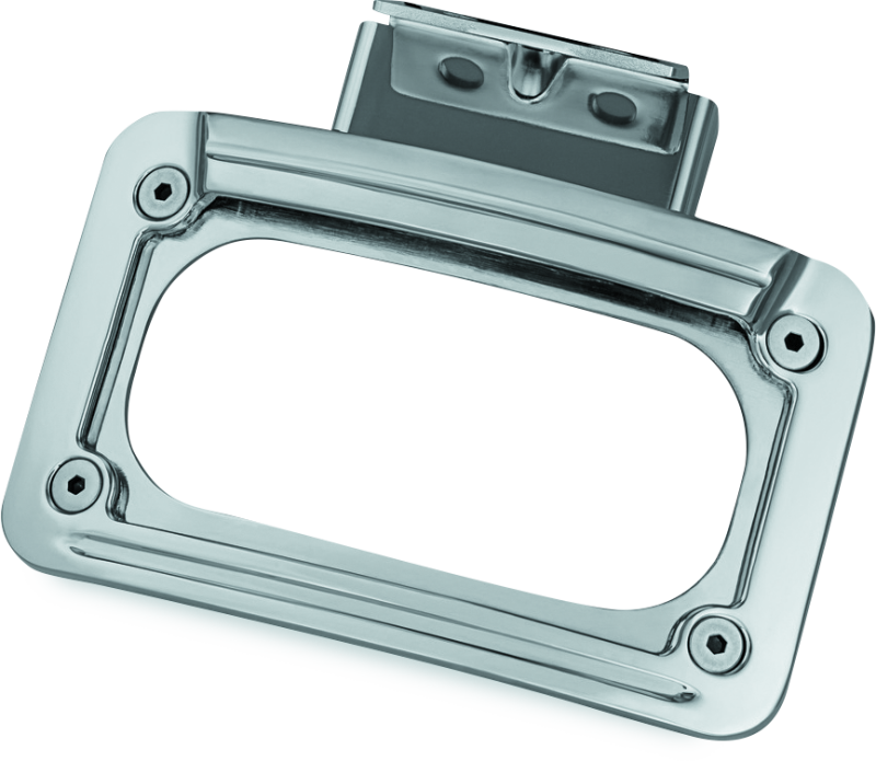 Kuryakyn LED Curved License Plate Frame for Indian Motorcycles - Chrome, Part 5699