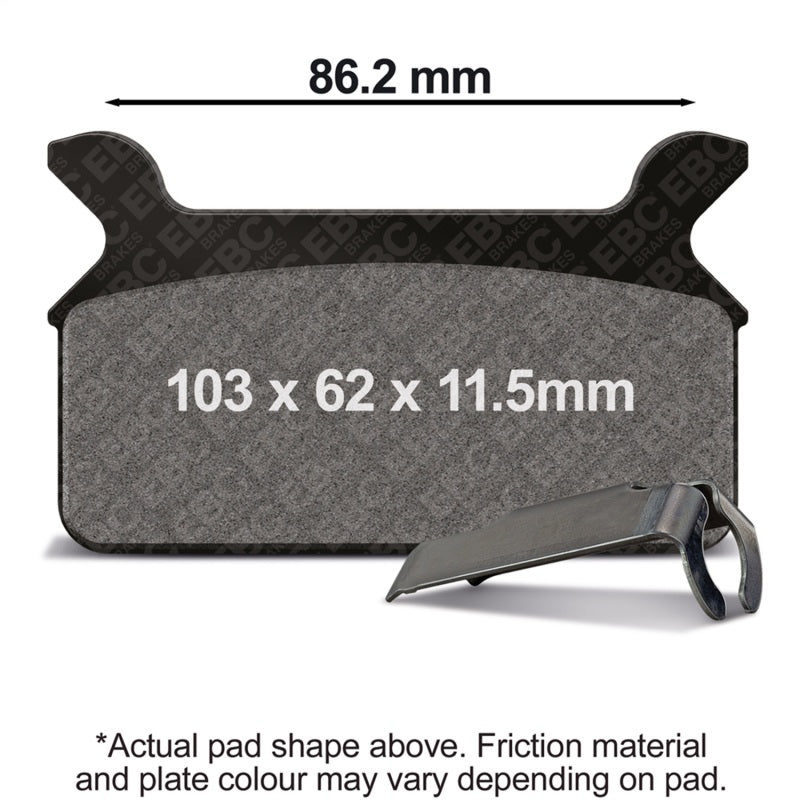 EBC Powersports FA201 Organic Brake Pads for Harley-Davidson Touring Models