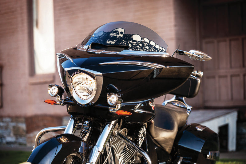 Kuryakyn Scythe Mirrors Chrome Part Number 1449 for Powersports Vehicles