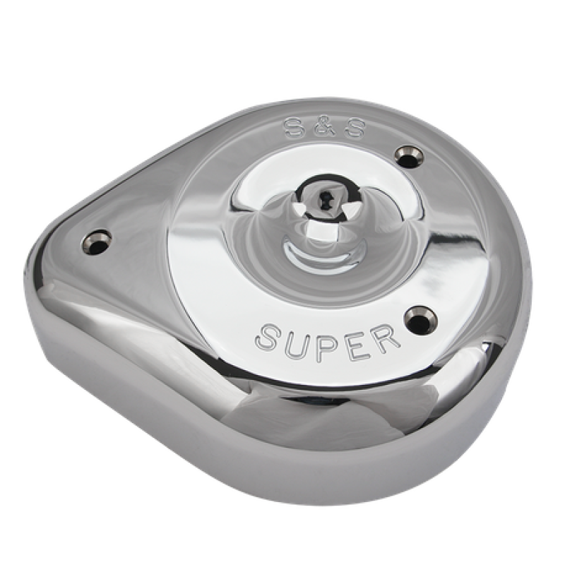 S&S Cycle Teardrop Chrome Air Cleaner Cover for S&S Super E and G Carbs - Part 17-0378