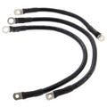 All Balls Racing 66-77 Harley-Davidson FLH Electra Glide Battery Cable Kit Black - Part 79-3006-1