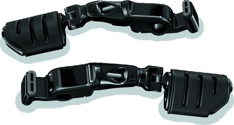 Kuryakyn Ergo II Trident Dually ISO Pegs with Long Arms for Honda GL1800 – Gloss Black