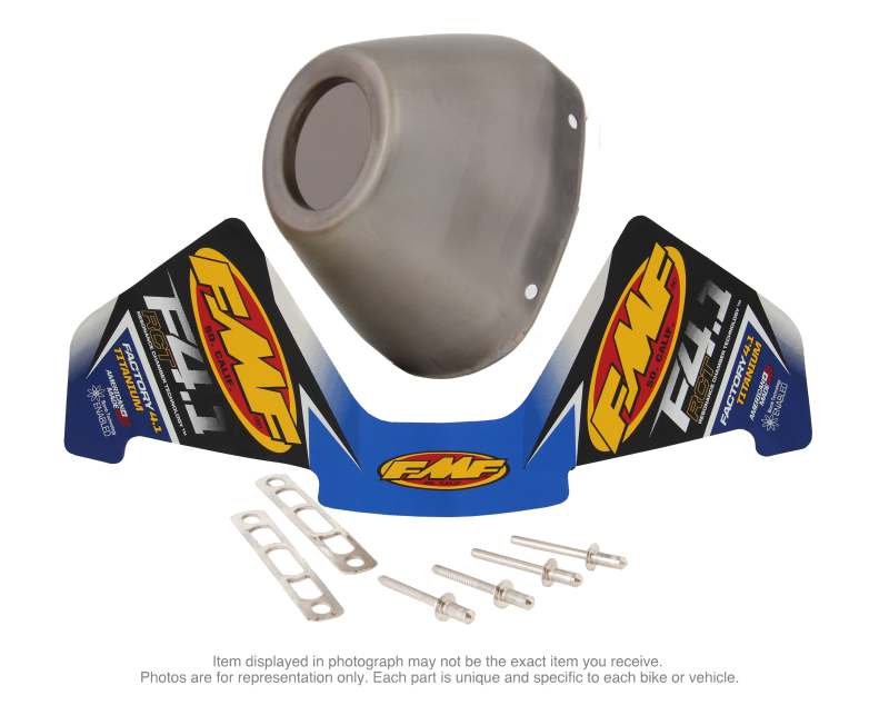FMF Racing RCT Titanium Replacement End Cap Kit - Powersports Exhaust Cone Cap Replacement