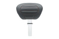 Mustang Motorcycle Driver Backrest for 2008-2021 Harley-Davidson Electra Glide and Road King - Black with Red Stitching
