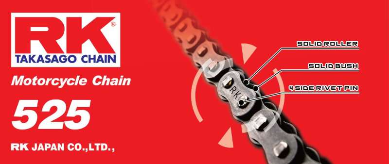 RK Chain RK-M 525-100FT Non-Sealed Chain for Low Displacement Motorcycles