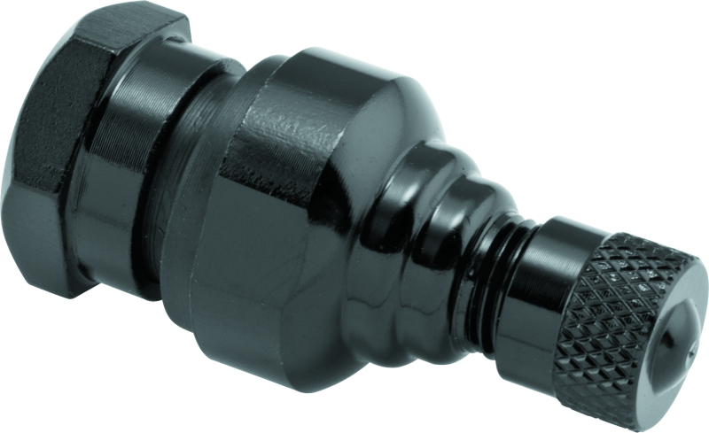BikeMaster Aluminum Forged Valve Stems Pair - Black for Sportbikes and Street Motorcycles