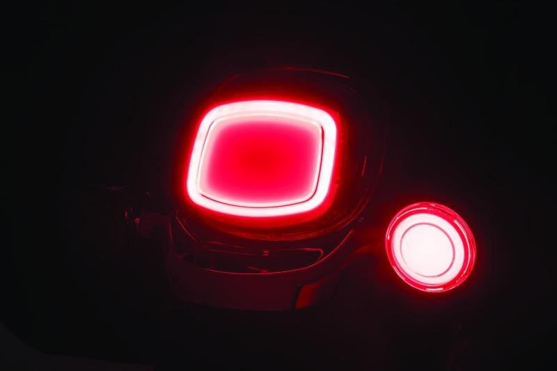 Kuryakyn Tracer LED Rear Turn Signal Insert for Harley Davidson - Red Light and Lens, Part 2908