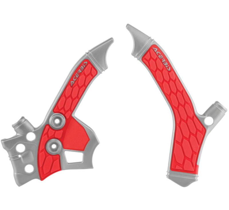 Acerbis 13-20 Honda CRF250L Frame Guards X-Grip Silver/Red