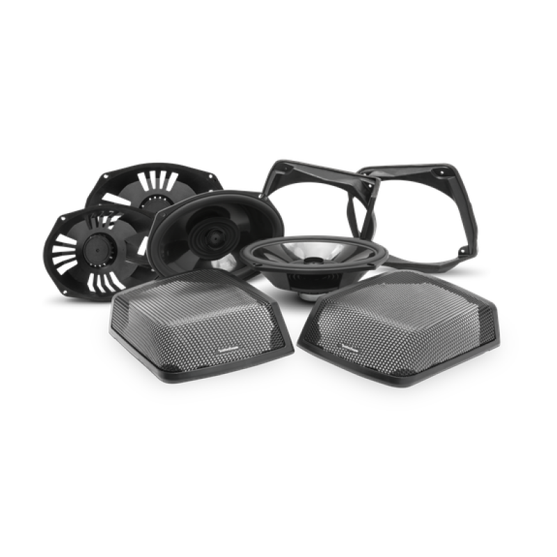 Rockford Fosgate TMS69BL9813 Harley-Davidson Saddlebag Audio Retrofit Kit