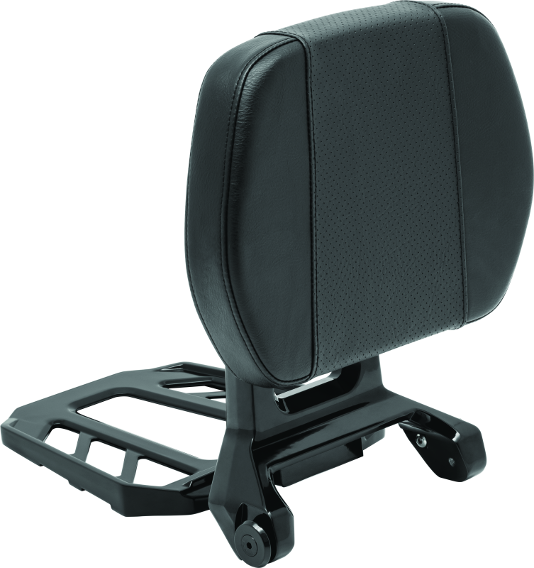 Kuryakyn Neo Driver & Passenger Backrest Black - Versatile Luggage Rack and Back Support System for Powersports Vehicles