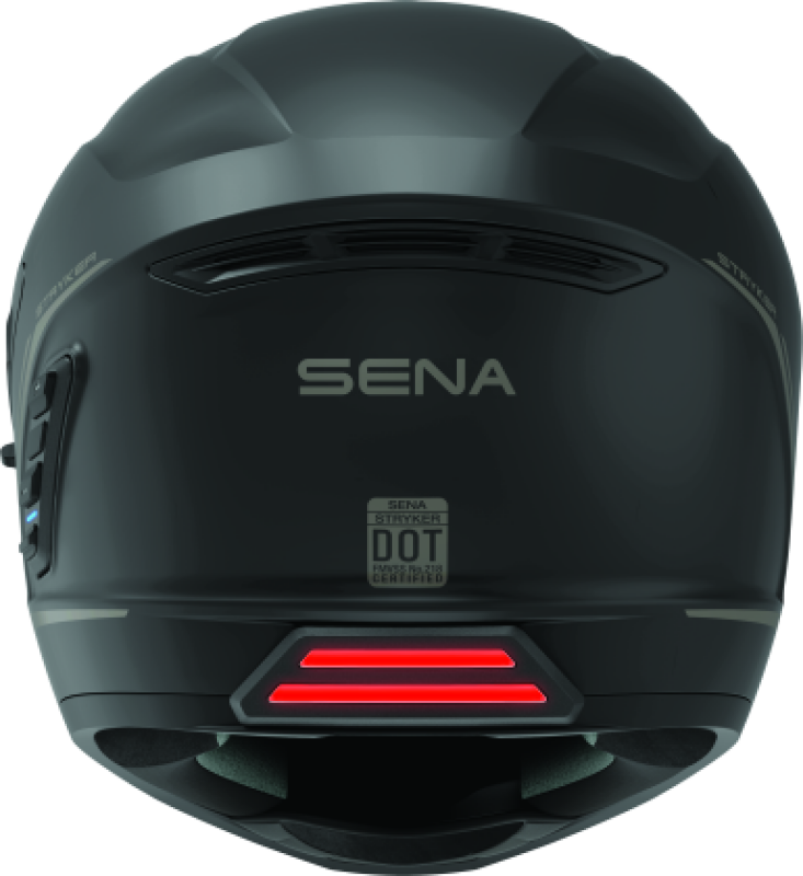 Sena Technologies Stryker Bluetooth Helmet with Mesh Intercom – Matte Black, Medium