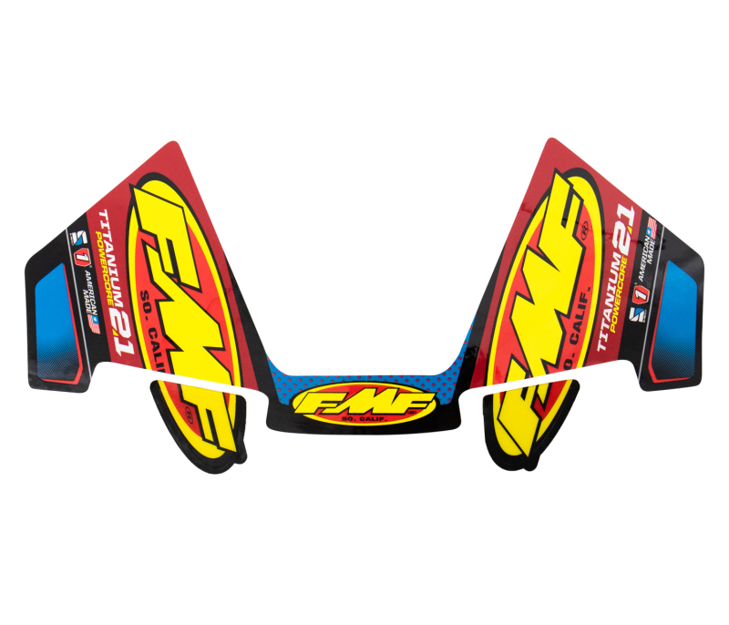 FMF Racing Titanium Powercore 2.1 Mylar Decal Replacement - 3 Piece Set