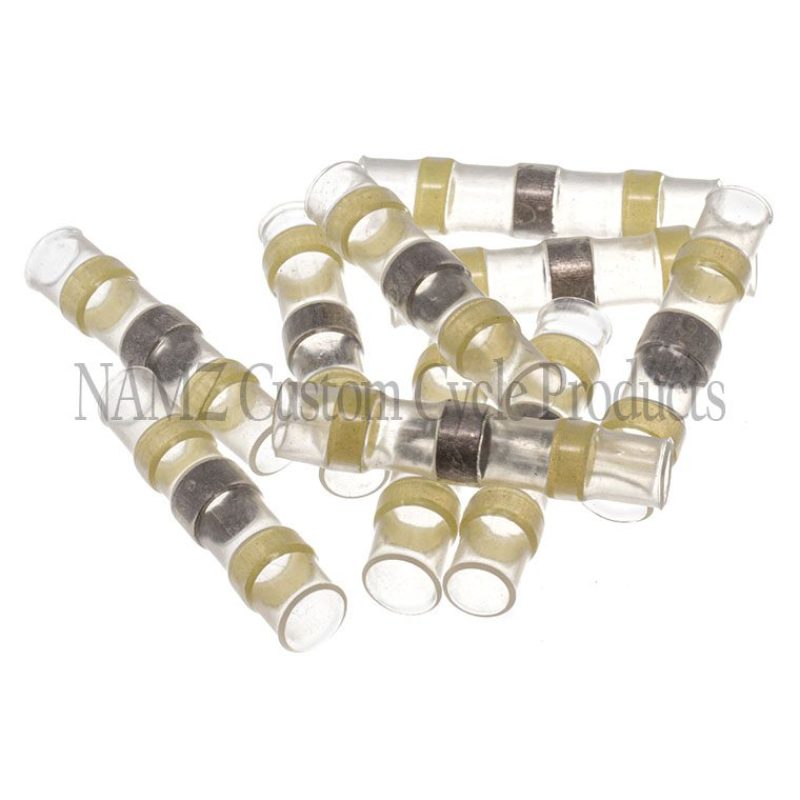 NAMZ Heat Sealable Butt Splice with Low Temp Solder Terminals for 12-10 AWG – 10 Pack