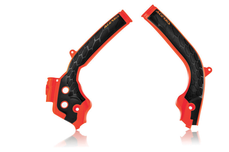 Acerbis KTM 125-450 SX/SX-F/XC-F/XC Frame Guard with Grip - Orange/Black