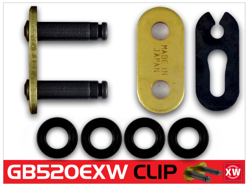 RK Chain GB520EXW Clip Link - Gold for Powersports Applications