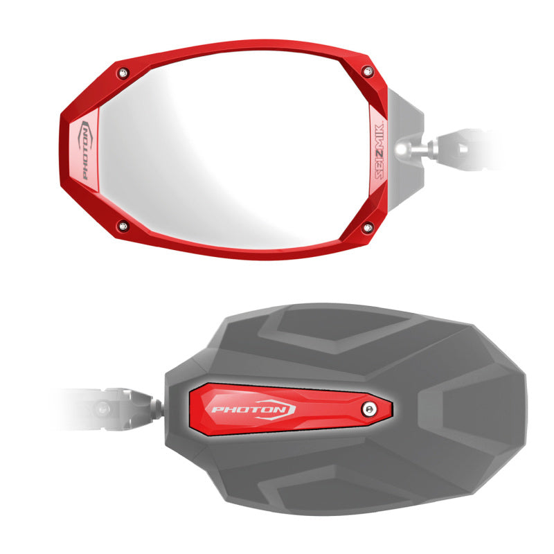 Seizmik Photon Color Trim Kit - Red for Side View Mirrors