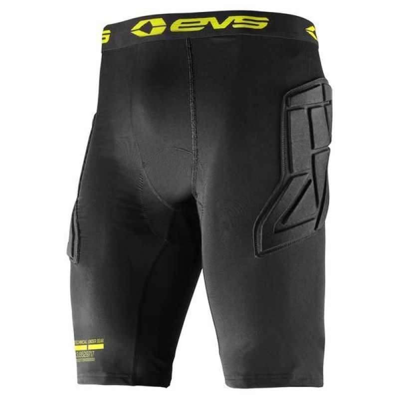 EVS Tug Padded Short Black – Medium with Impact Protection and EVA Hip, Thigh, and Tailbone Pads