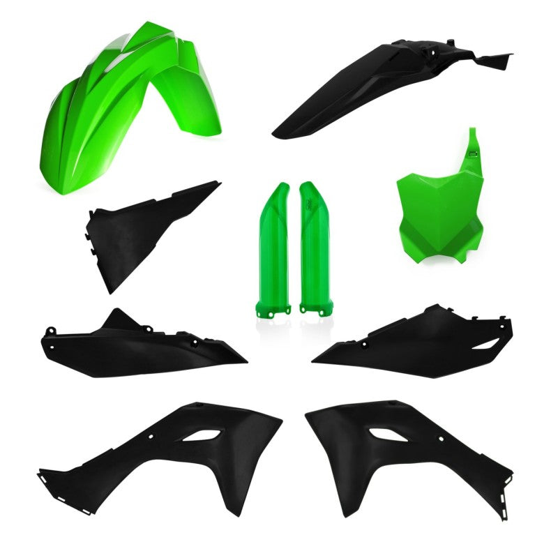 Acerbis 2024 Kawasaki KX450 Full Plastic Kit - Green and Black
