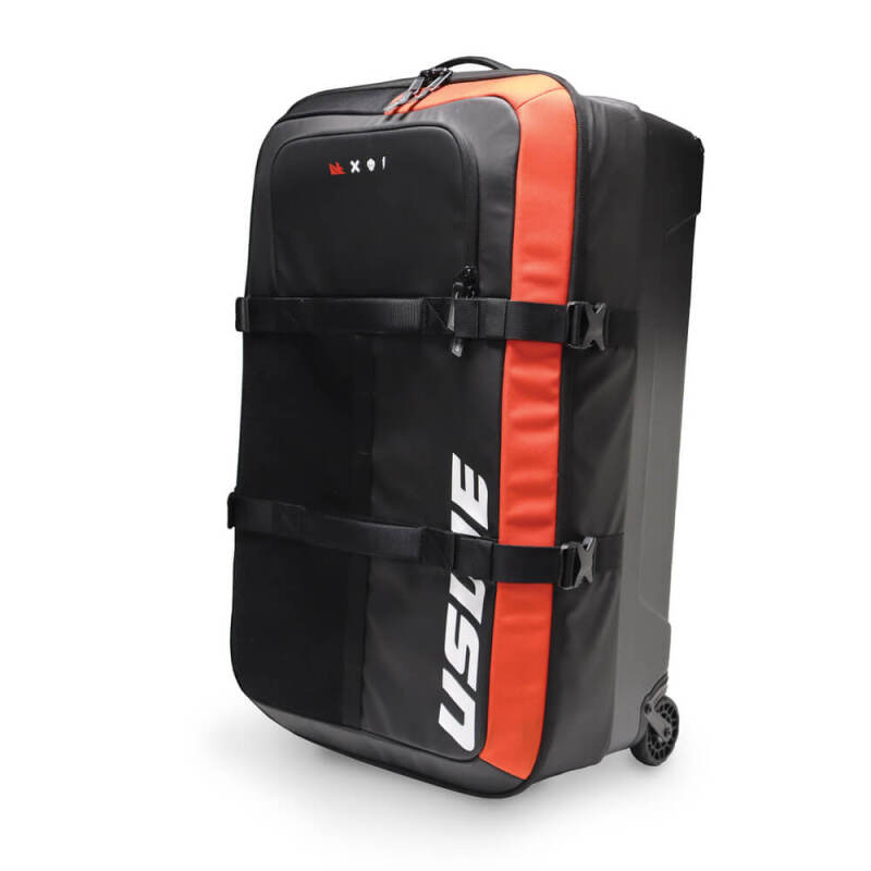 USWE Buddy Athlete Gear Trolley Bag 100L – Durable Lightweight Travel Companion in Black/Red