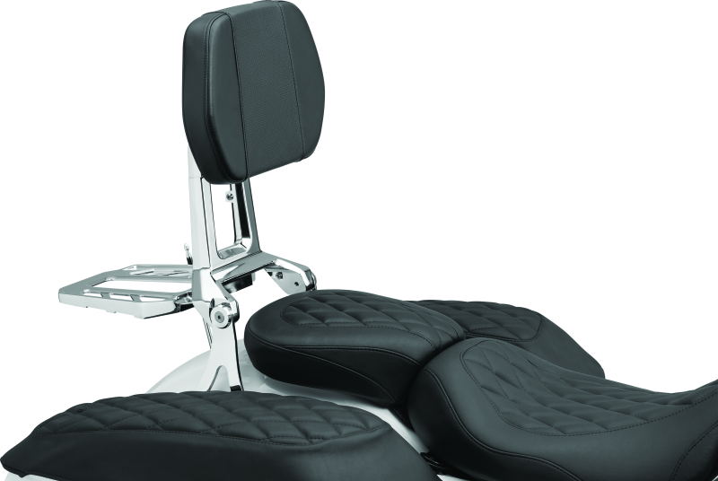 Kuryakyn Neo Driver & Passenger Backrest with Luggage Rack – Chrome Part 5746