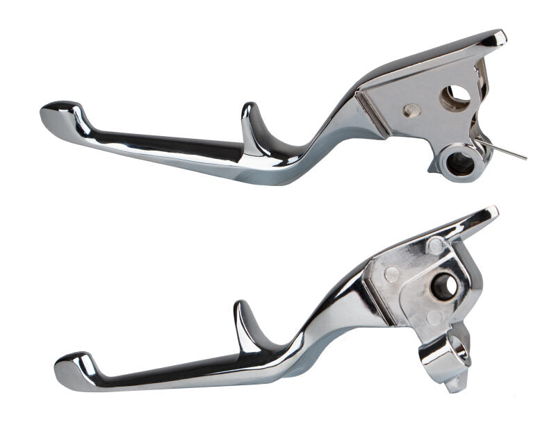 Kuryakyn Trigger Levers for Harley Davidson Touring 2021-2023 - Chrome and Black Finish