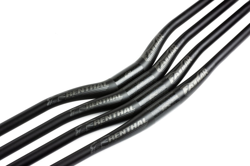 Renthal V3 Fatbar Lite Carbon 35mm Handlebar - Black, 40mm Rise for Powersports