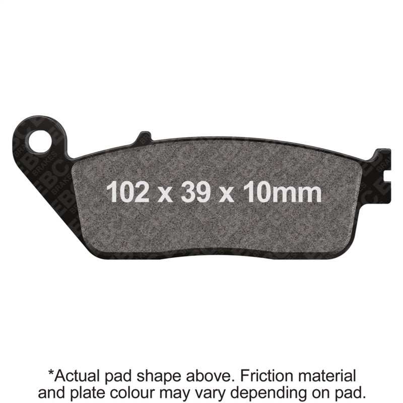 EBC Powersports FA196V Semi-Sintered V Brake Pads for Honda VT1100C & Buell Blast
