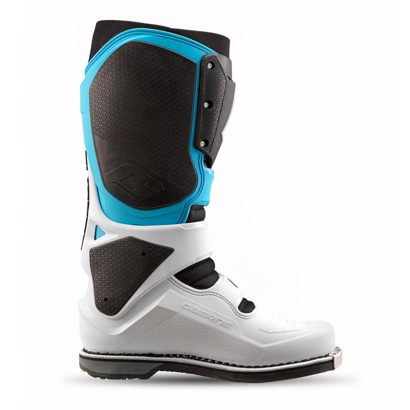 Gaerne SG22 Limited Edition Powersports Boot - White, Black & Light Blue Size 8