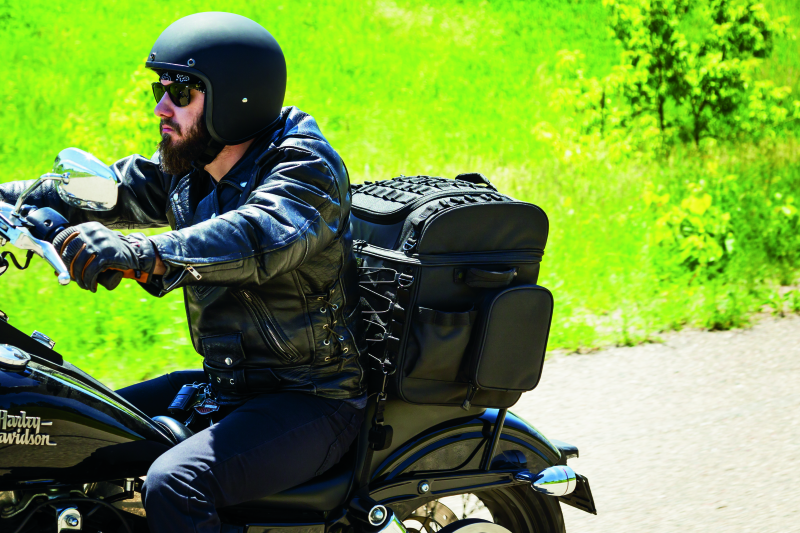 Kuryakyn Momentum Vagabond Bag Part Number 5285 – Versatile Motorcycle Seat and Rack Storage Solution