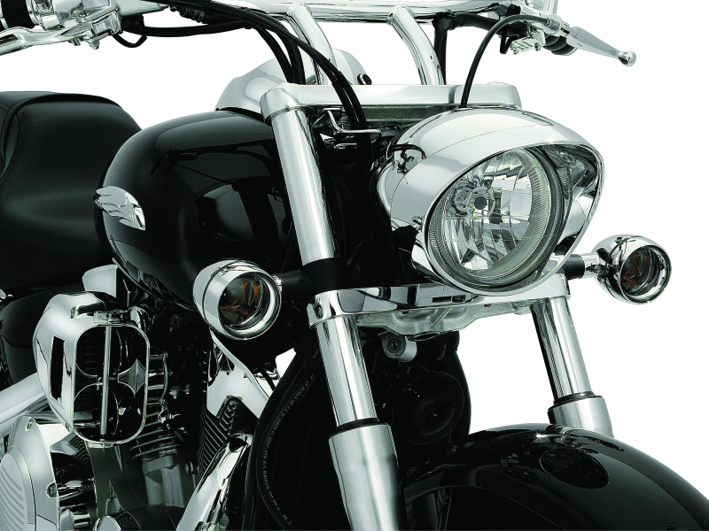 Kuryakyn Deep Dish Bezels with Smoke Lenses for Kawasaki and Honda Cruisers – Part #2270